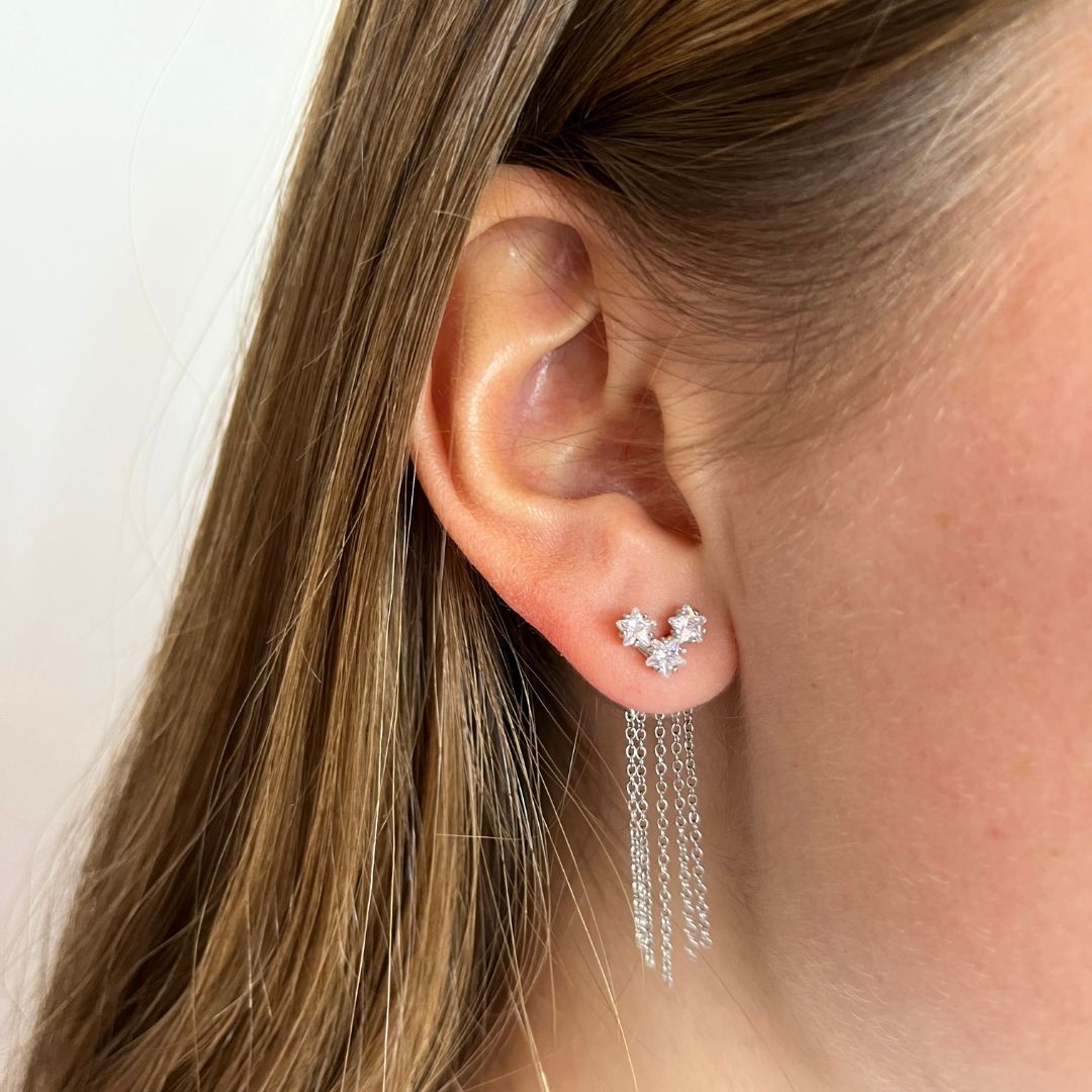 Tripple Star Earring